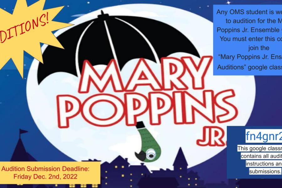 Mary Poppins Jr. Auditions